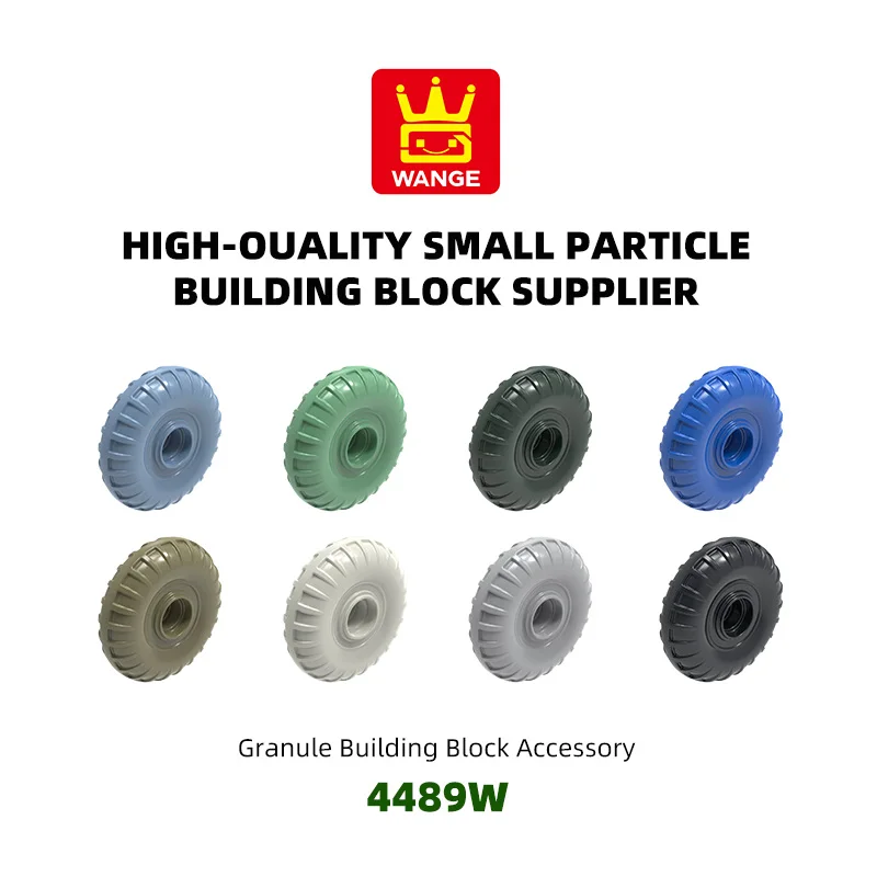 

Конструктор WANGE 55 деталей/набор, колесо для боевой машины 4489W, цветные аксессуары, совместимые с кубиками, для сборки детских игрушек, подарочная коробка
