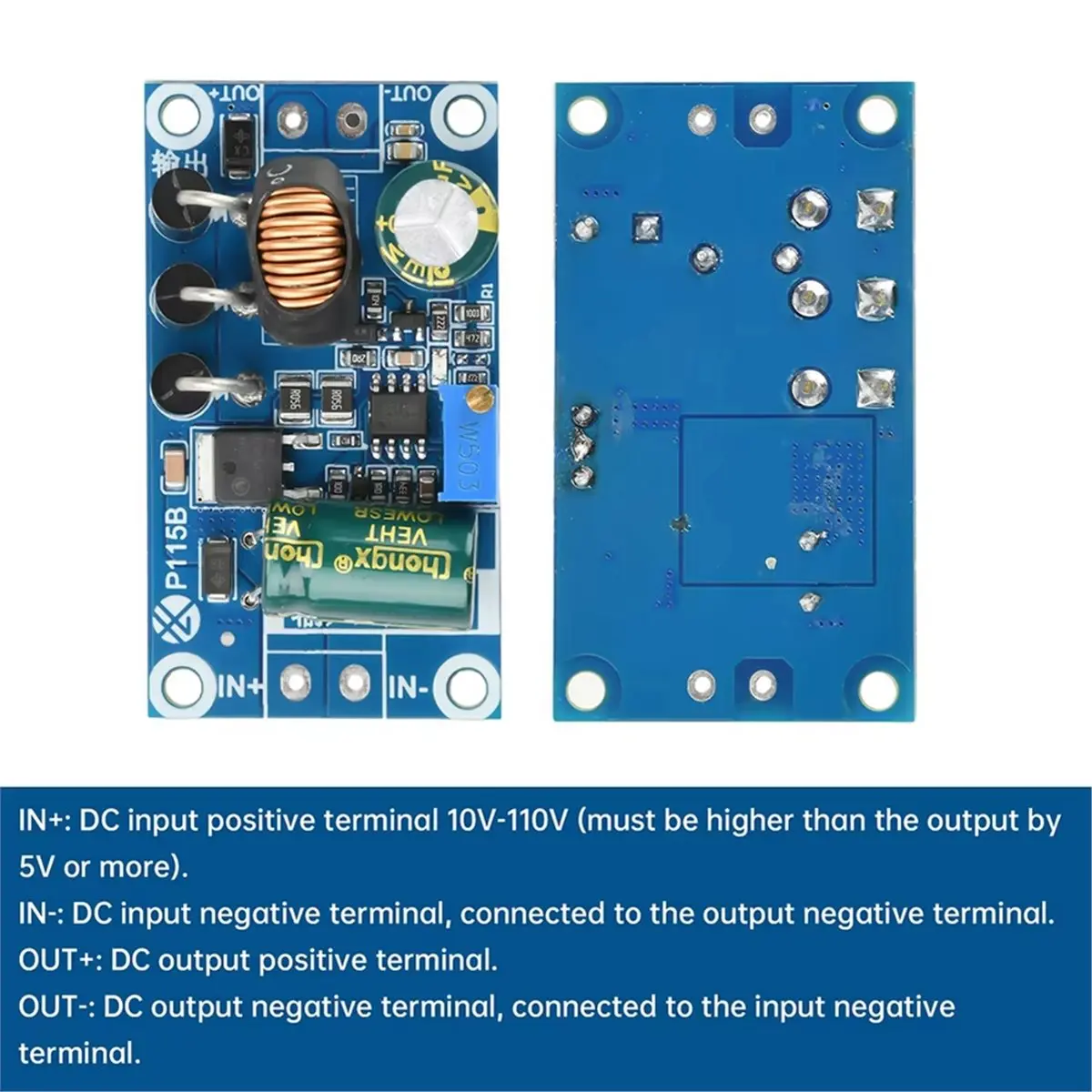 DC-DC Step-Down Module 20-140V to 5V 5A Adjustable Output Low Ripple Converter Module 5V