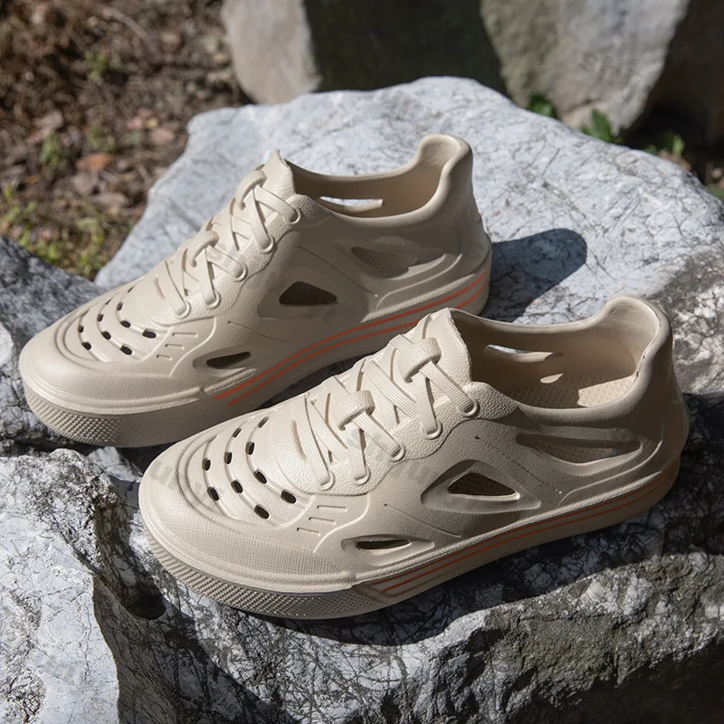 

Couple Soft Sole Beach Shoes Summer New Fashion Cross Strap Men's Sneakers Lightweight Comfortable Women's Outdoor Casual Shoes