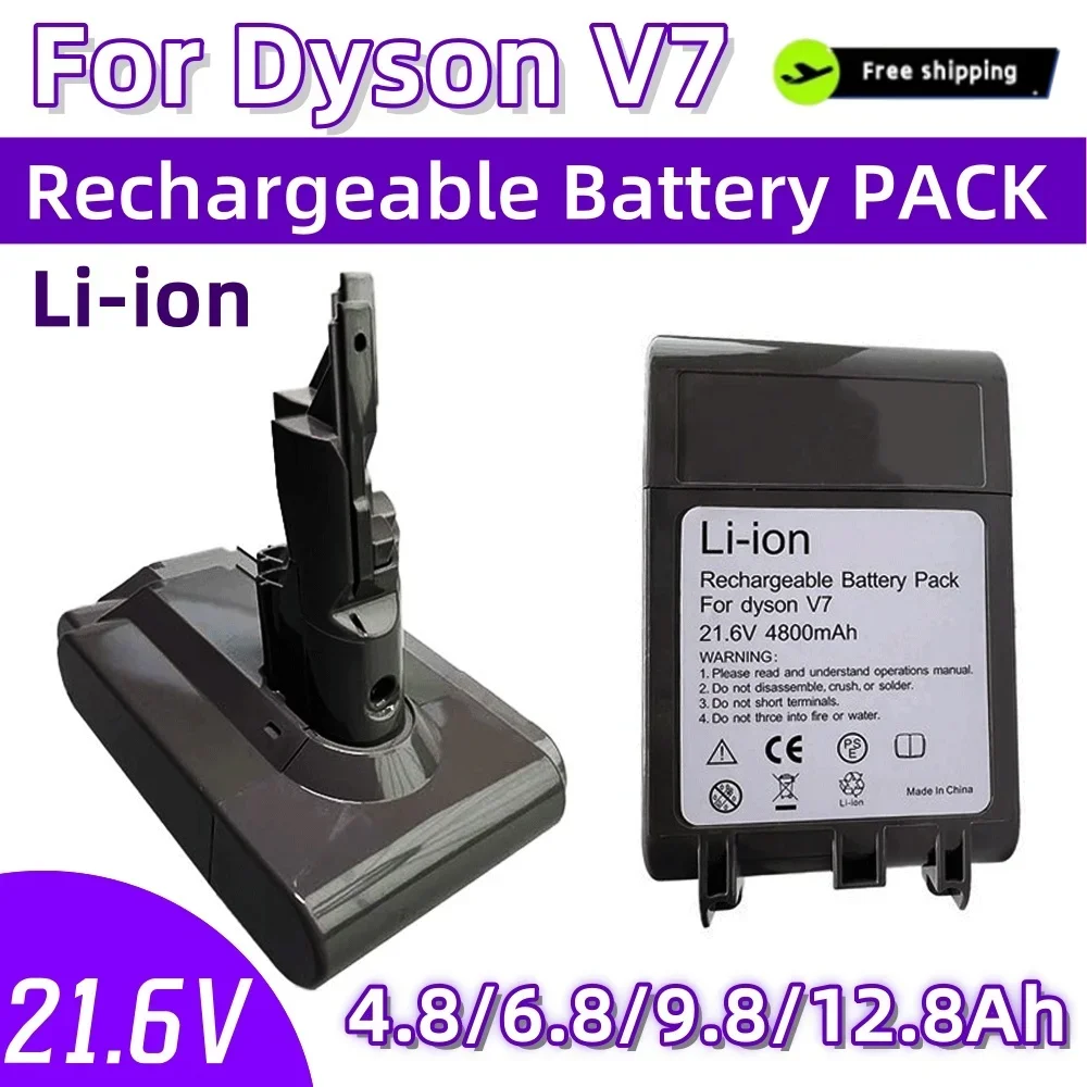 

V7 4.8/6.8/9.8/12.8Ah 21.6V Original Battery for Dyson V7 Motorhead Animal Absolute SV11 Battery DE FR RU