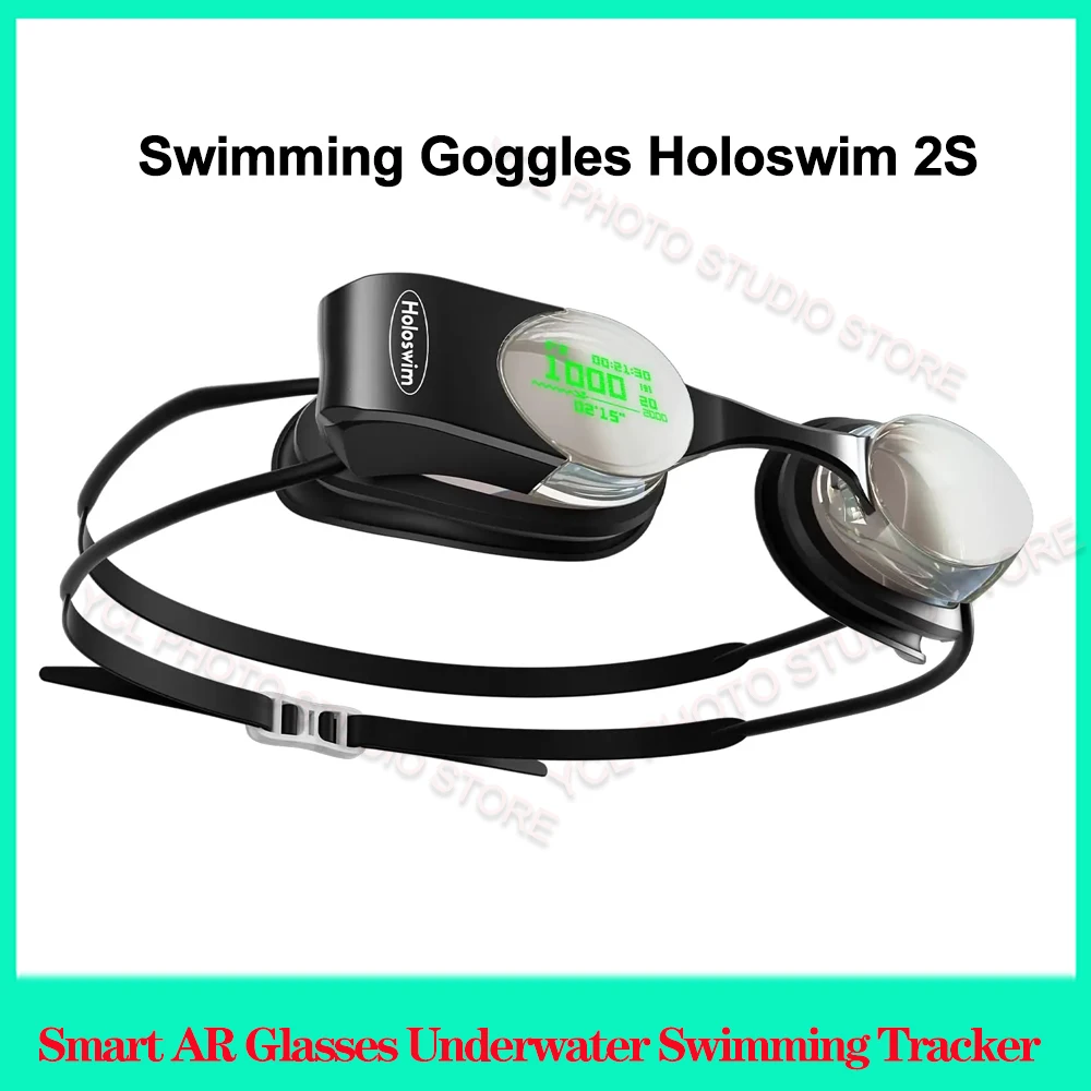 

Holoswim 2S Smart AR Glasses Underwater Swimming Tracker Built-in Fitness Tracker Transparent OLED Swimming Goggles Glasses