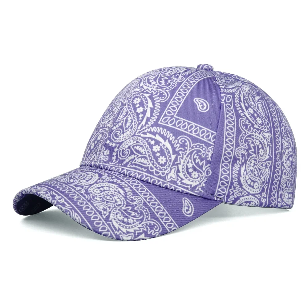 Retro Paisley Print Baseball Caps Women Men Summer Outdoor Sunshade Sun Hats Anti-Sun Snapback Fashion Travel Beach Peaked Cap