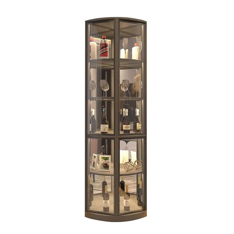 

Wine cabinet Modern simple corner Light luxury living room Multifunctional triangular Small apartment