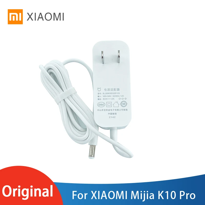 Xiaomi mijia sem fio aspirador de pó k10 pro handheld aspirador peças reposição, adaptador de energia carregador acessórios para k10 pro
