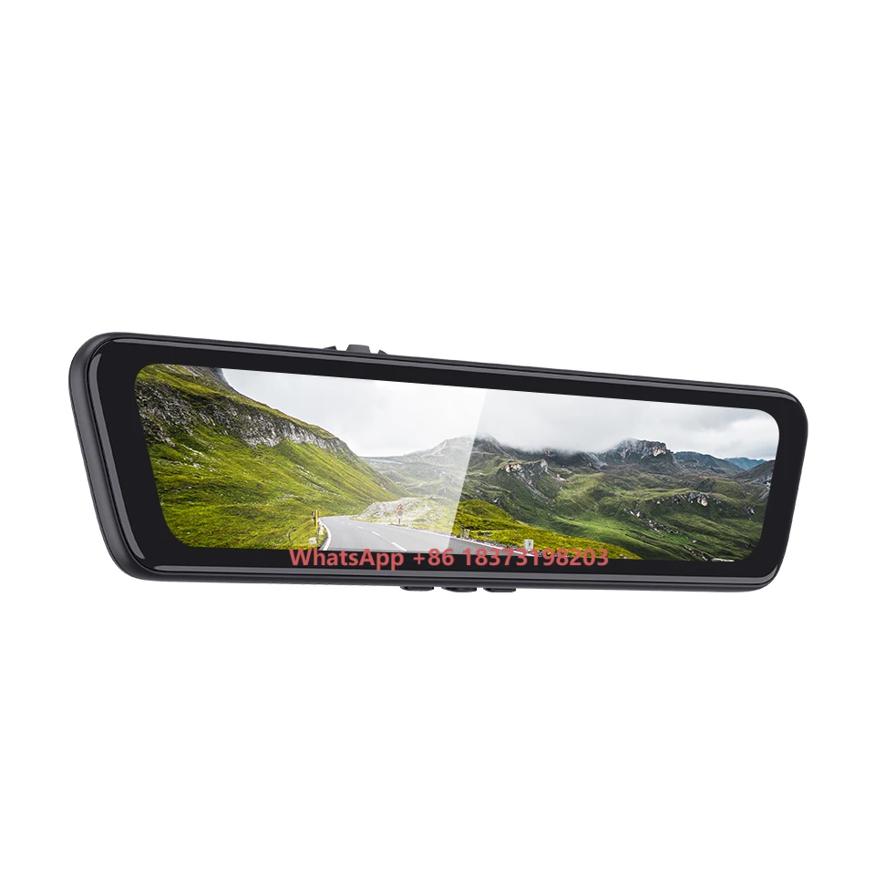 Driving Recorder Car DVR Rearview Mirror Dual Lens Car Recorder 1080P IPS Front and Rear Registrar Black Box New