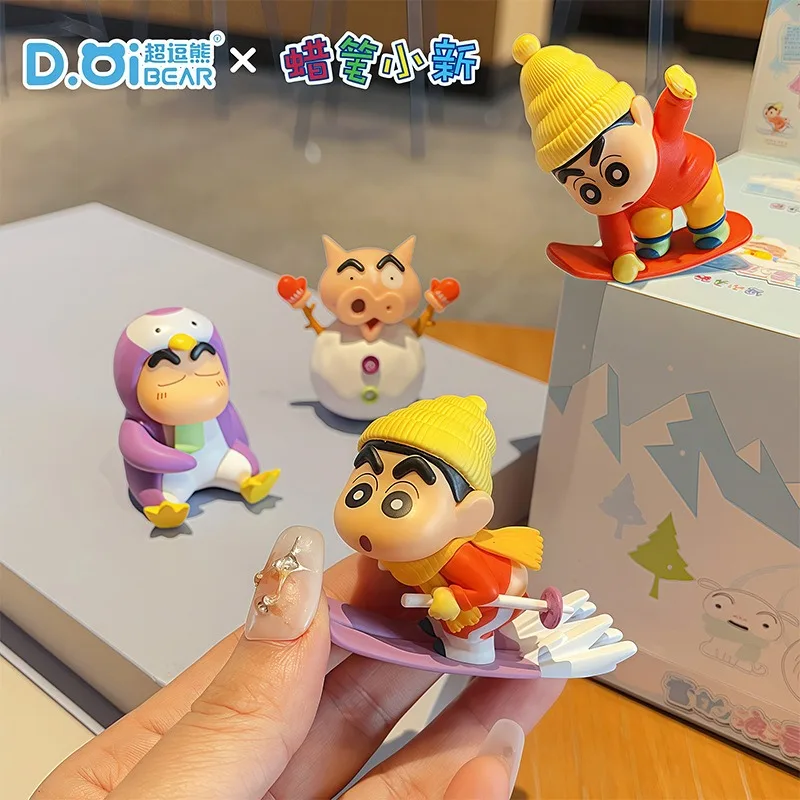 Kawaii Crayon Shin-chan Romantic Figure Blind Box Cute Shin-chan Ornament Anime Tide Play Peripheral Car Desktop Decoration