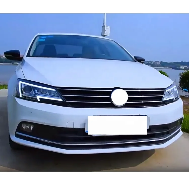 

Высокое качество, старая модификация новых ежедневных ходовых огней, светодиодные фары в сборе для Volkswagen Jetta 2012-2016