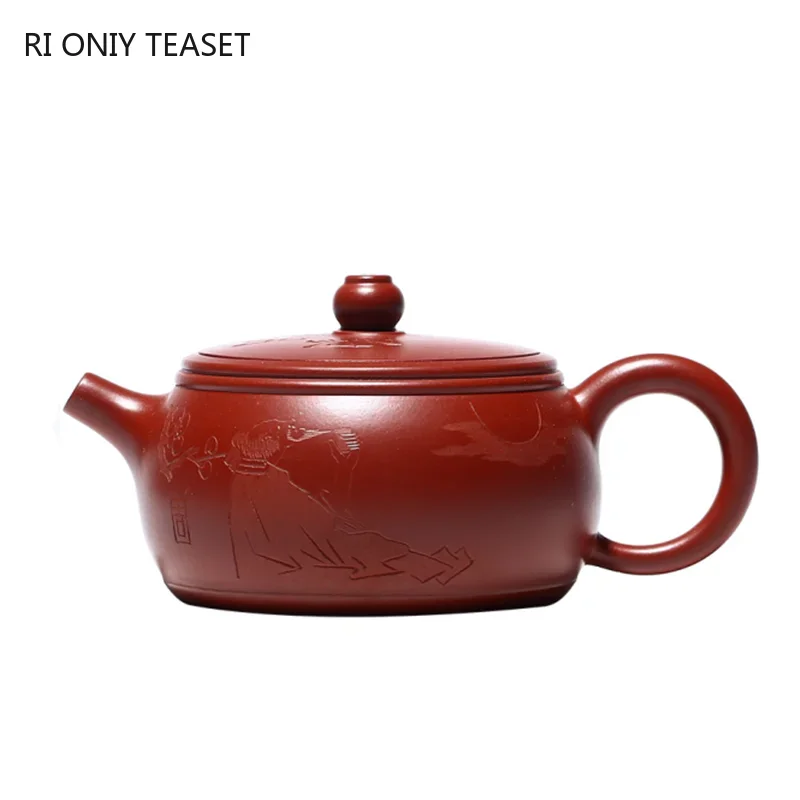 

160ml Chinese Yixing Purple Clay Teapot Famous Handmade Tea Pot Beauty Tea Infuser Kettle Household Raw Ore Zisha Tea Set