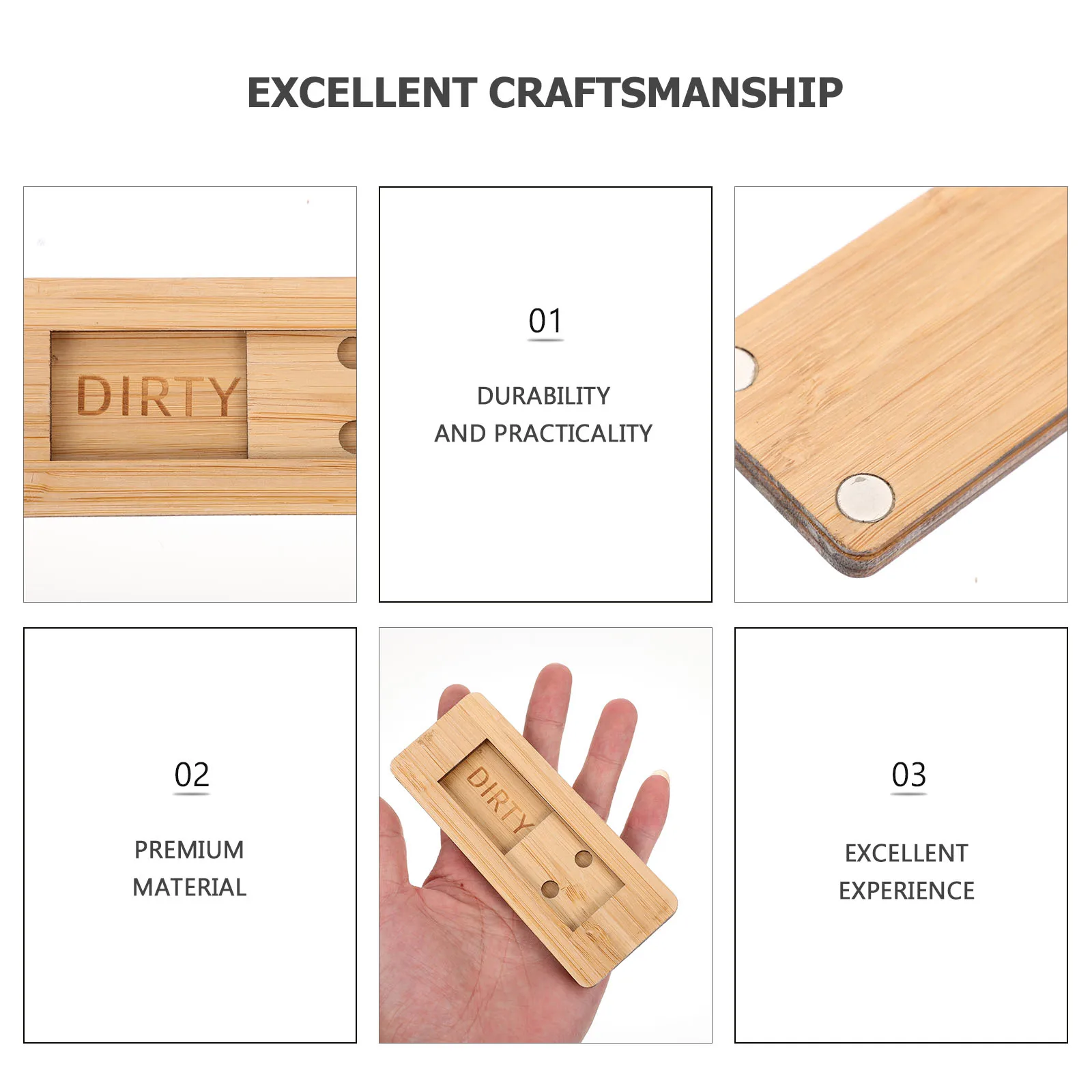 

Dishwasher Clean Dirty Magnet Sign for Fridge Kitchen Home Office Magnetic Sliding Indicator Premium Material Durability Easy