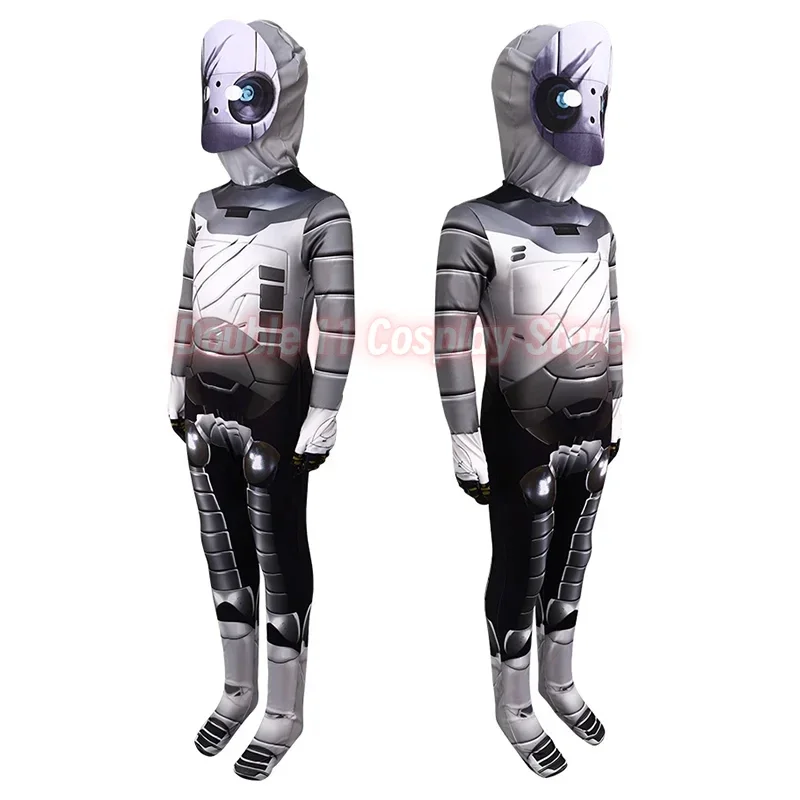 New The Wild Robot Cosplay Costume Kids Adult Unisex Coat Jumpsuit Uniform Bodysuit Halloween Carnival Outfits New