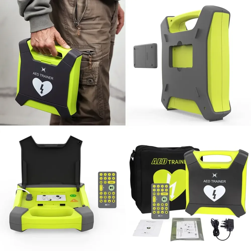 Desfibrilador de 120G para Entrenamiento y Emergencias Médicas con Control Remoto, Recurso Didáctico, Equipo de Ciencias Médicas