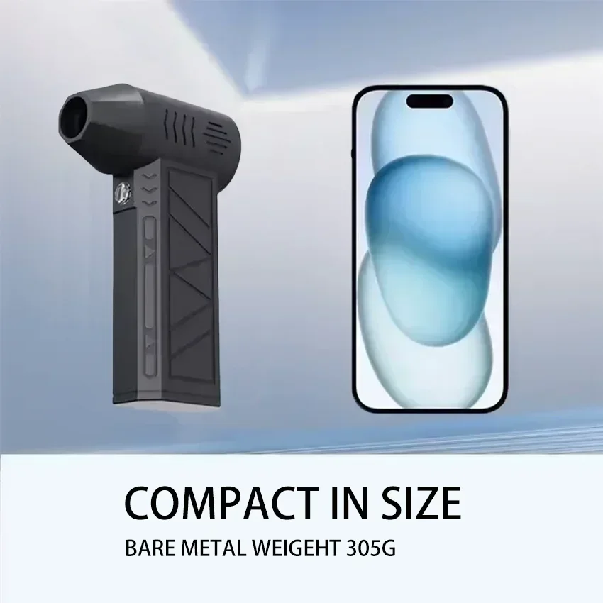 Imagem -03 - Rpm Mini Ventilador de ar com Bocal Extra Turbo Jet Ventilador Velocidade do Vento 52 m s Ventilador Elétrico Multifuncional Soprando Secador Poeira 130000