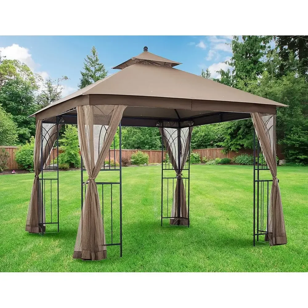 

10ft x 10ft Mosquito-Netted Outdoor Gazebo