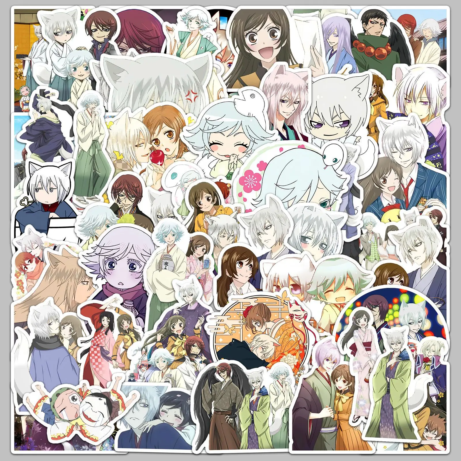 50 pz Set Anime Kamisama Love Series Momozono Nanami Tomoe Mi Zu Ki Figure Del Fumetto Fai Da Te Adesivi Decorazione Ventole Regalo Giocattolo