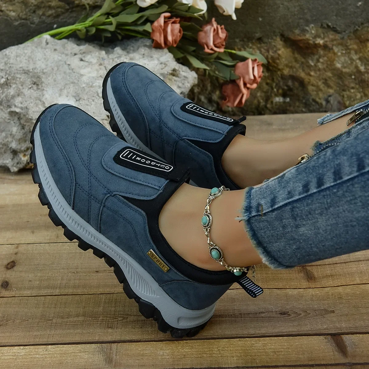 Męskie buty na co dzień pokrowiec na stopę gruby na świeże powietrze podeszwę antypoślizgowe sportowe trampki męskie modne buty bieganie Zapatillas