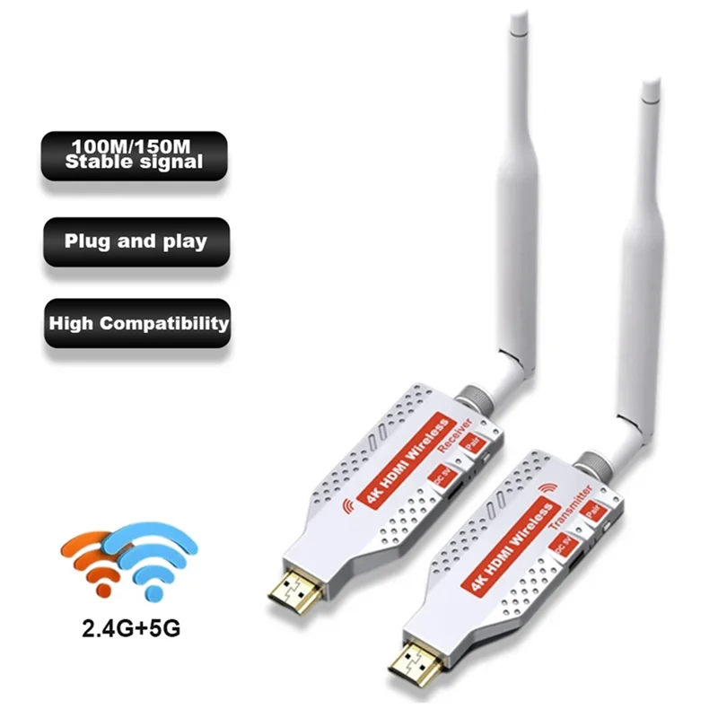 Reliablehdmi Wireless Extender 4K Transceiver For Digital SLR Cameras, PC Laptops To Projector Tvs