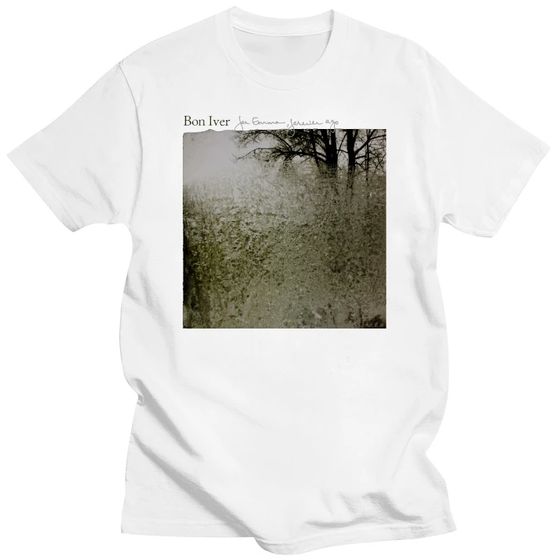 Men's Bon Iver For Emma Forever Ago T-shirt Casual Fit Short Sleeve T-shirts