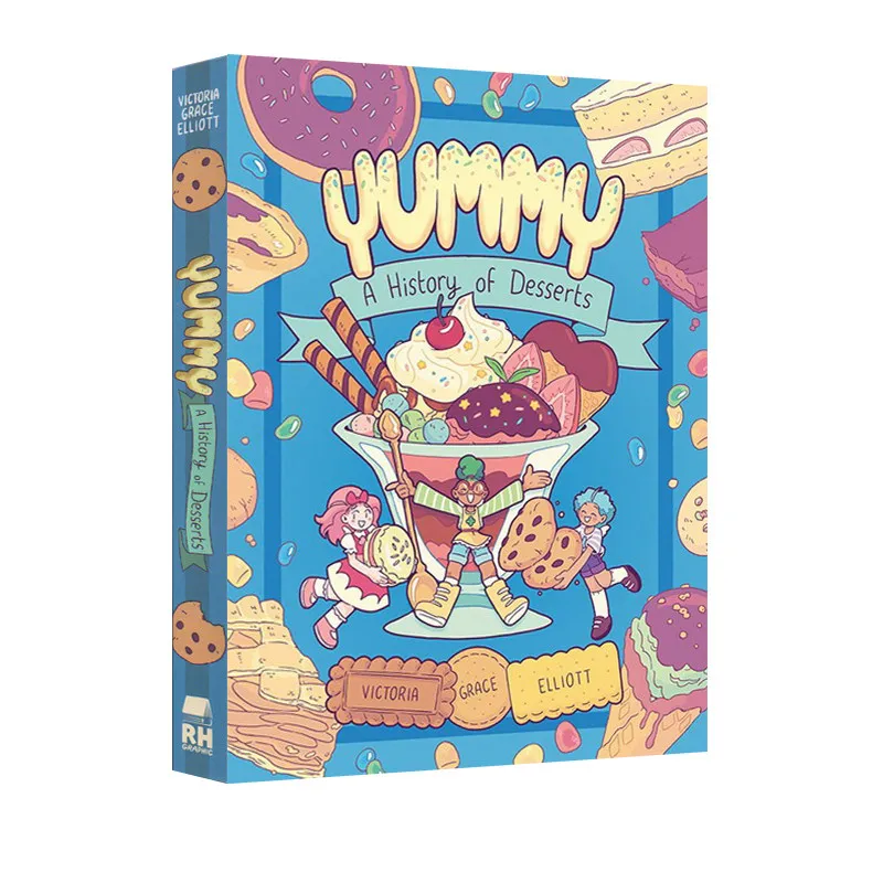 Preorder Yummy & Tasty 2-Book Set, Desserts History + Food Experiments, Full Color Graphic Novel Comic for Kids