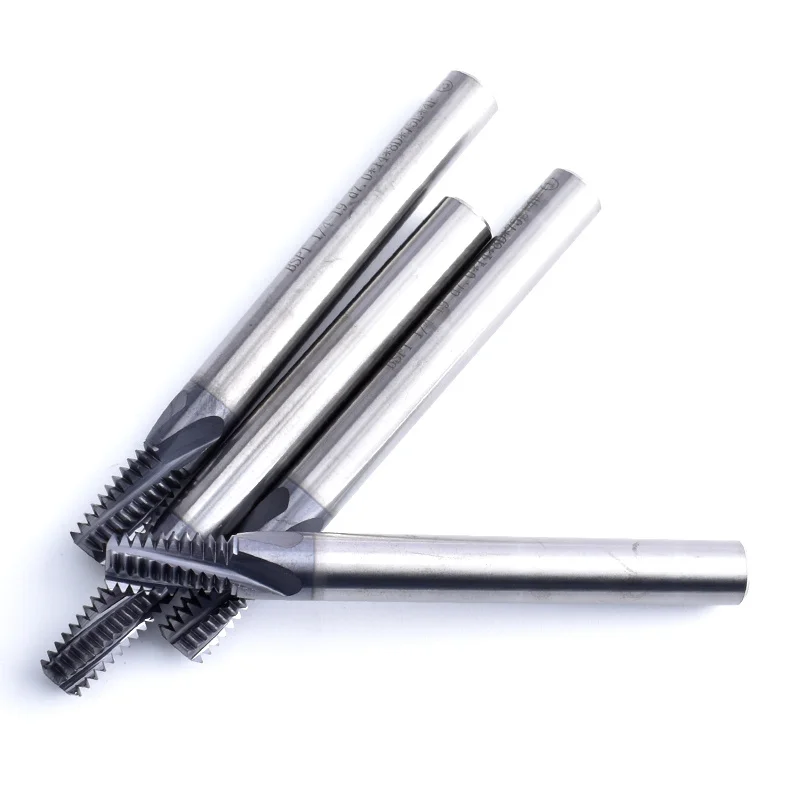 CNC เหล็กทังสเตน55องศาเกลียวทั้งหมดอาร์ซีนิ้วเครื่องตัดกัดเกลียวปิดผนึกท่อ1/2 1/8 1/16 1/4 3/8