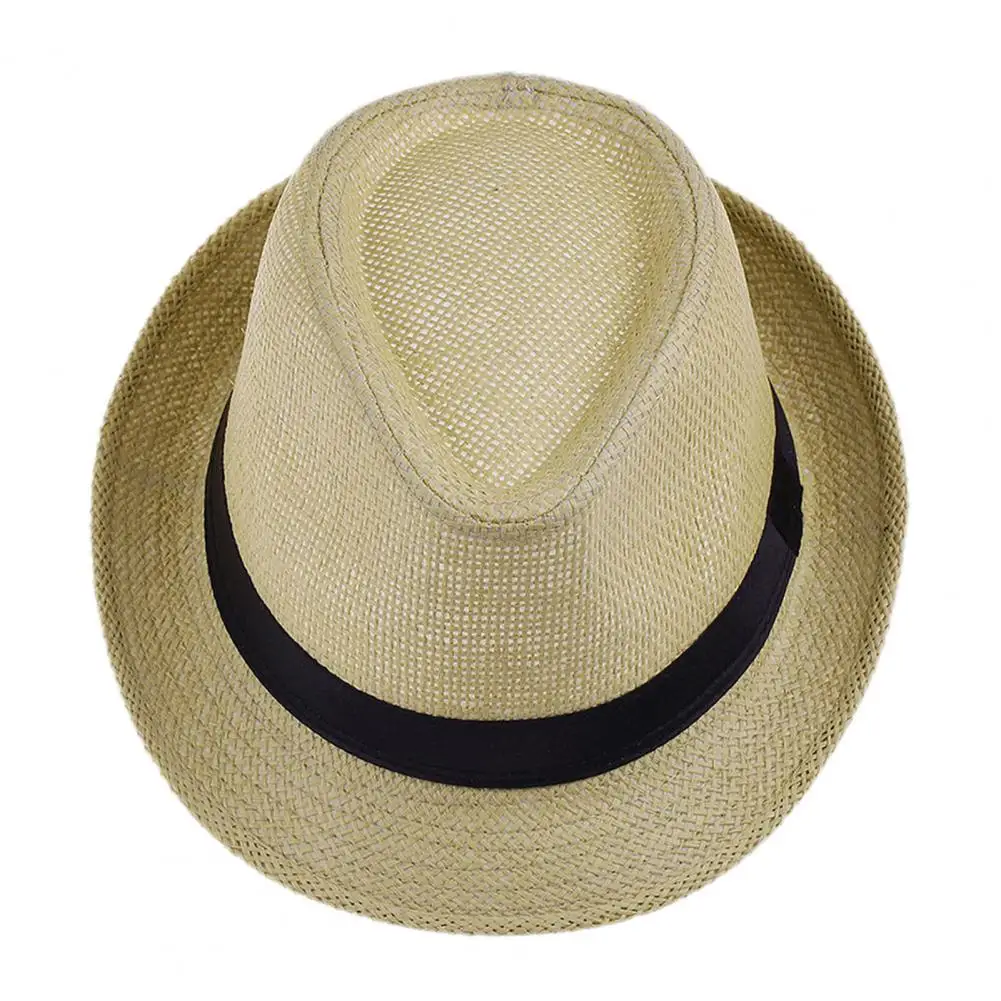 Chic Beach Sun Hat  Unisex Foldable Women Men Hat  Deep Women Men Straw Hat