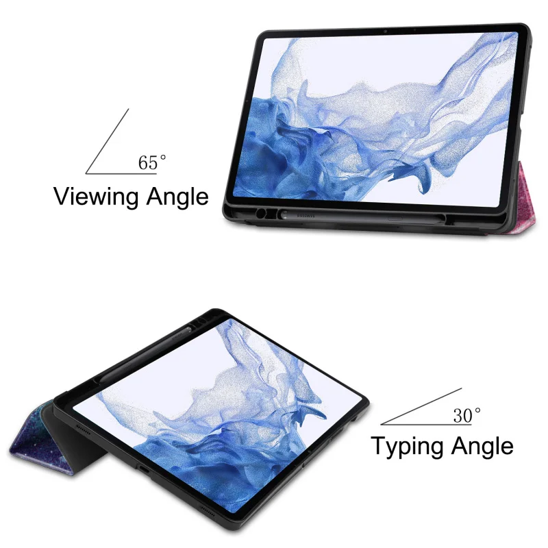 Protective Case For Galaxy Tab S7 SM-T870 S8 X700 TPU with Pen Slot Anti-fall