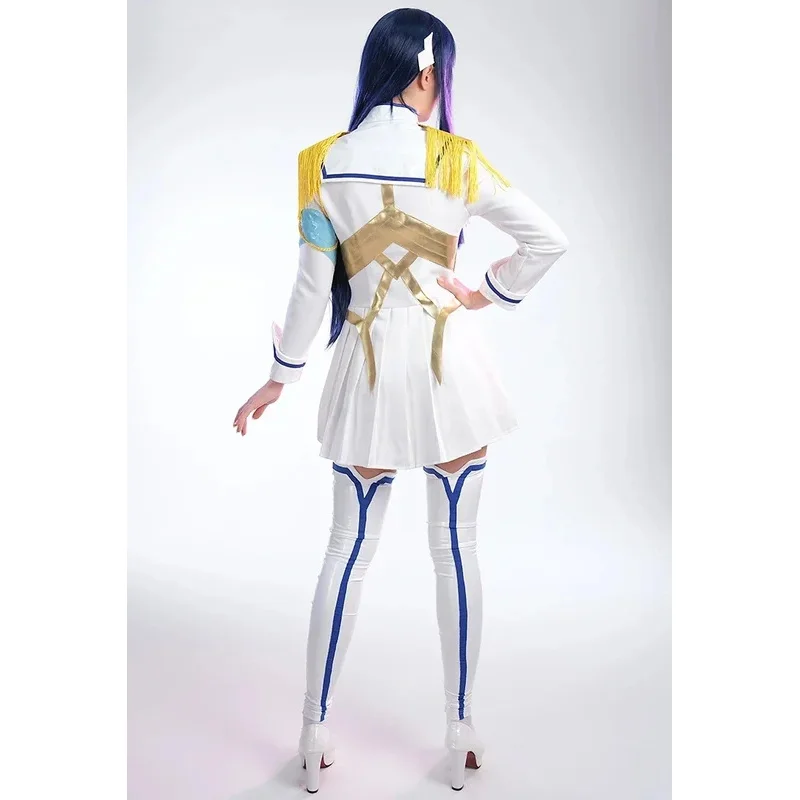 

az15Anime la KILL Satsuki Kiryuin Cosplay Wig Costume Lovely Uniform Dress Girl Sailor suit Halloween Carnival Party Clothi