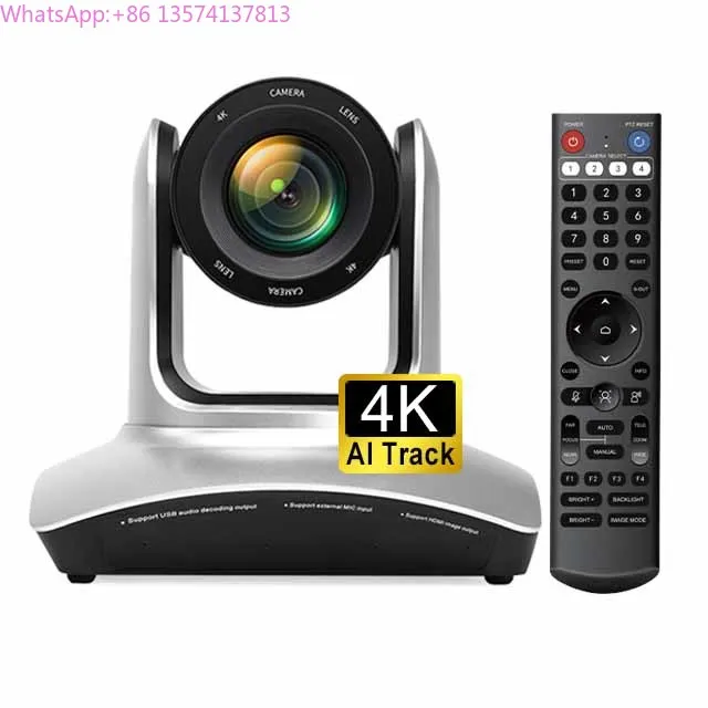 

4K PTZ Conference Camera with 8.5MP CMOS Sensor, 20x Optical Zoom, 4-Mic Array - MC3008 Professional Video Conference System