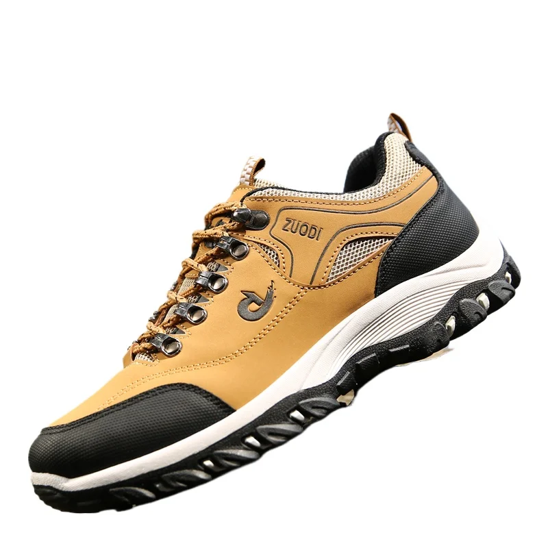

Autumn And Winter Models, Men's Waterproof Hiking Shoes, Outdoor PU Leather Sports Shoes, Wear-Resistant, Walking Tactical tênis