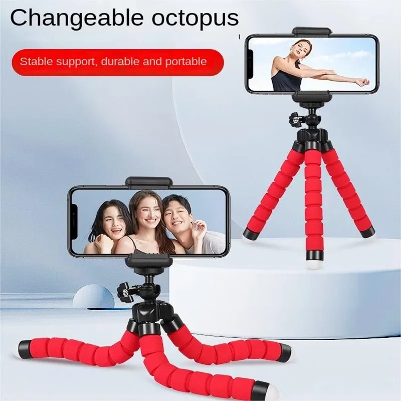 Tripod For Mobile Phone Flexible Sponge Octopus Mini Tripod Bracket For IPhone Mini Camera Tripod Phone Holder Clip Stand