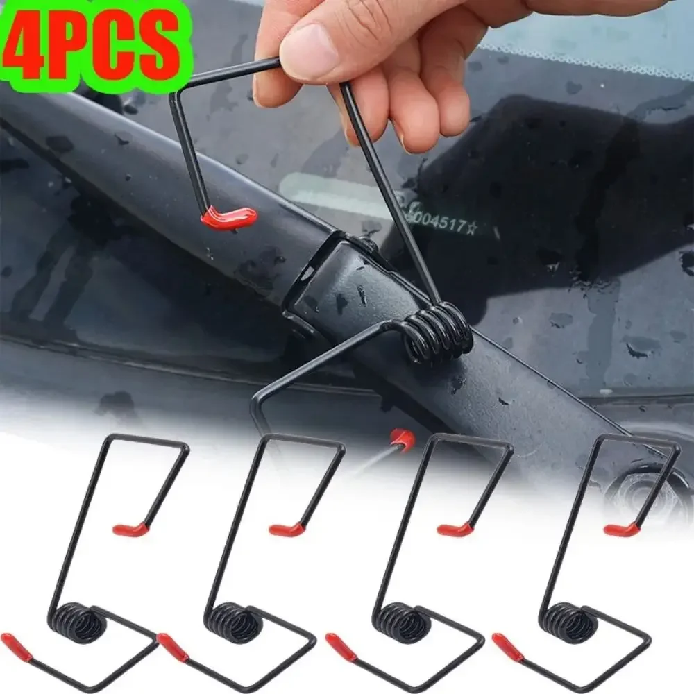 

4pcs Universal Auto Wiper Assist Alloy Booster Spring Windshield Wiper Arm Booster Auto Replacement Tools Repair Parts