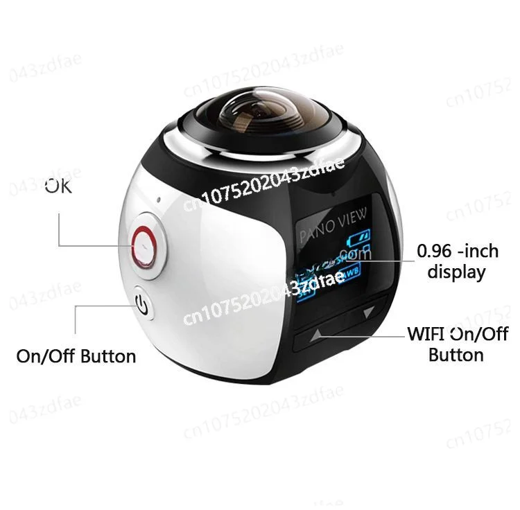 4k Wifi Mini DV Sports Action 360 Degree Panoramic VR Camera Supports Android APP