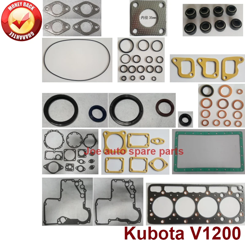 complete Overhaul engine full gasket set kit for Kubota engine: V1200 4D75