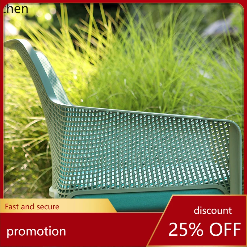 

HT imported leisure dining chair armrest single chair Internet celebrity back chair stool