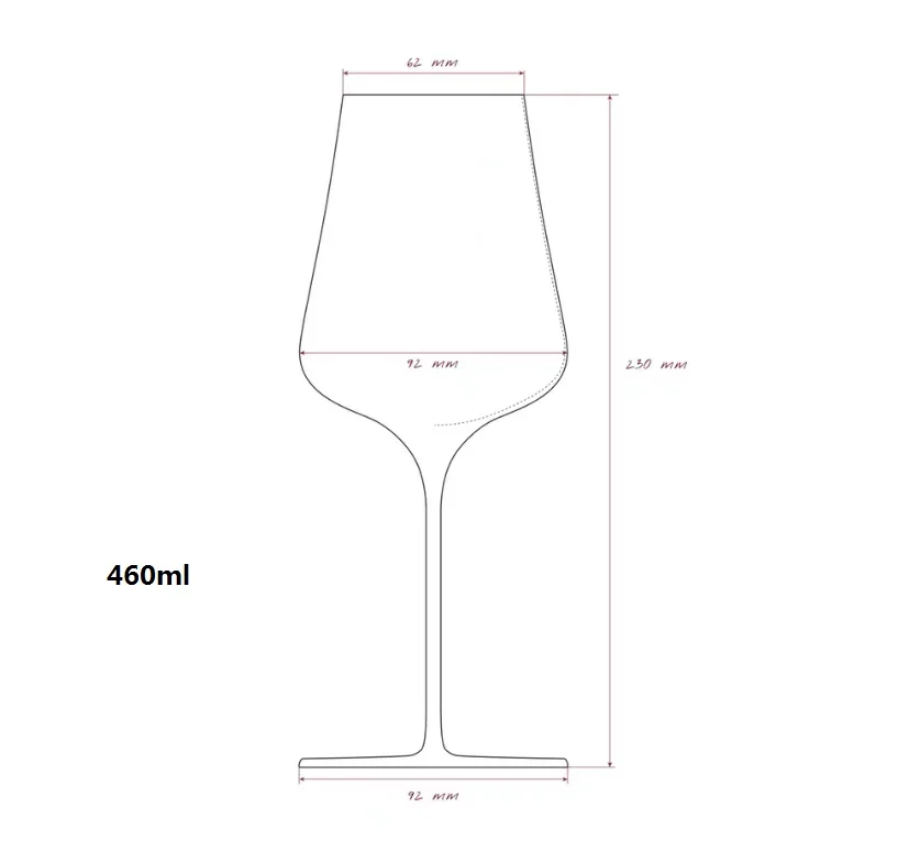 1PCS Upscale Banquet Crystal Glass Handmade Wine Glass Extremely Thin Masterly Craft Perfect Flawless Classics Goblet