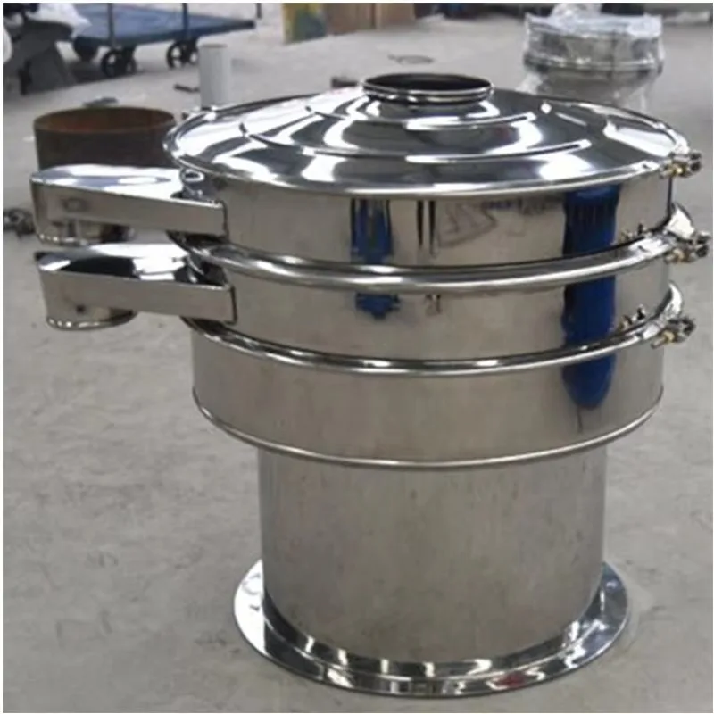 Agricultural Circular Vibrating Screen Grain Sorting Processing Machine Stable Structure Convenient For Farm Production Projects