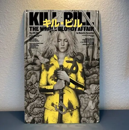 Kill Bill Bloody Affair Movie Metal Poster - Collectable Tin Sign - 20x30cm