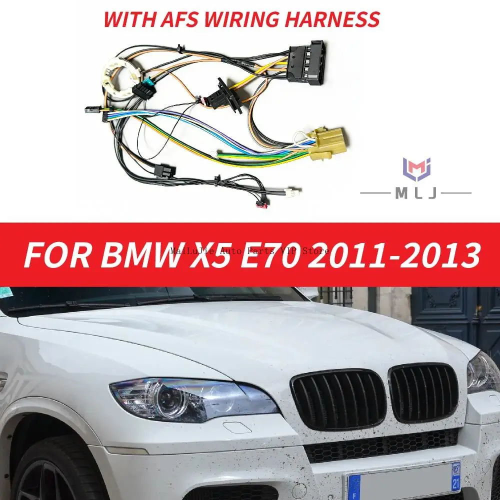

New LED Headlight Wiring harness with AFS For BMW X5 E70 2011-2013 headlight internal wiring harness plug line group circuit