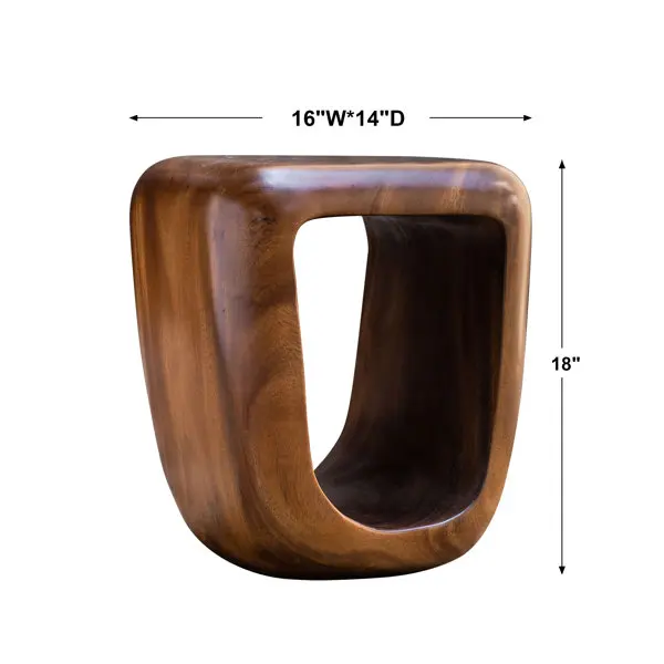 Creative Modern Furniture Accent Table Corner Table Living Room Hole Imitation Wood Side Table
