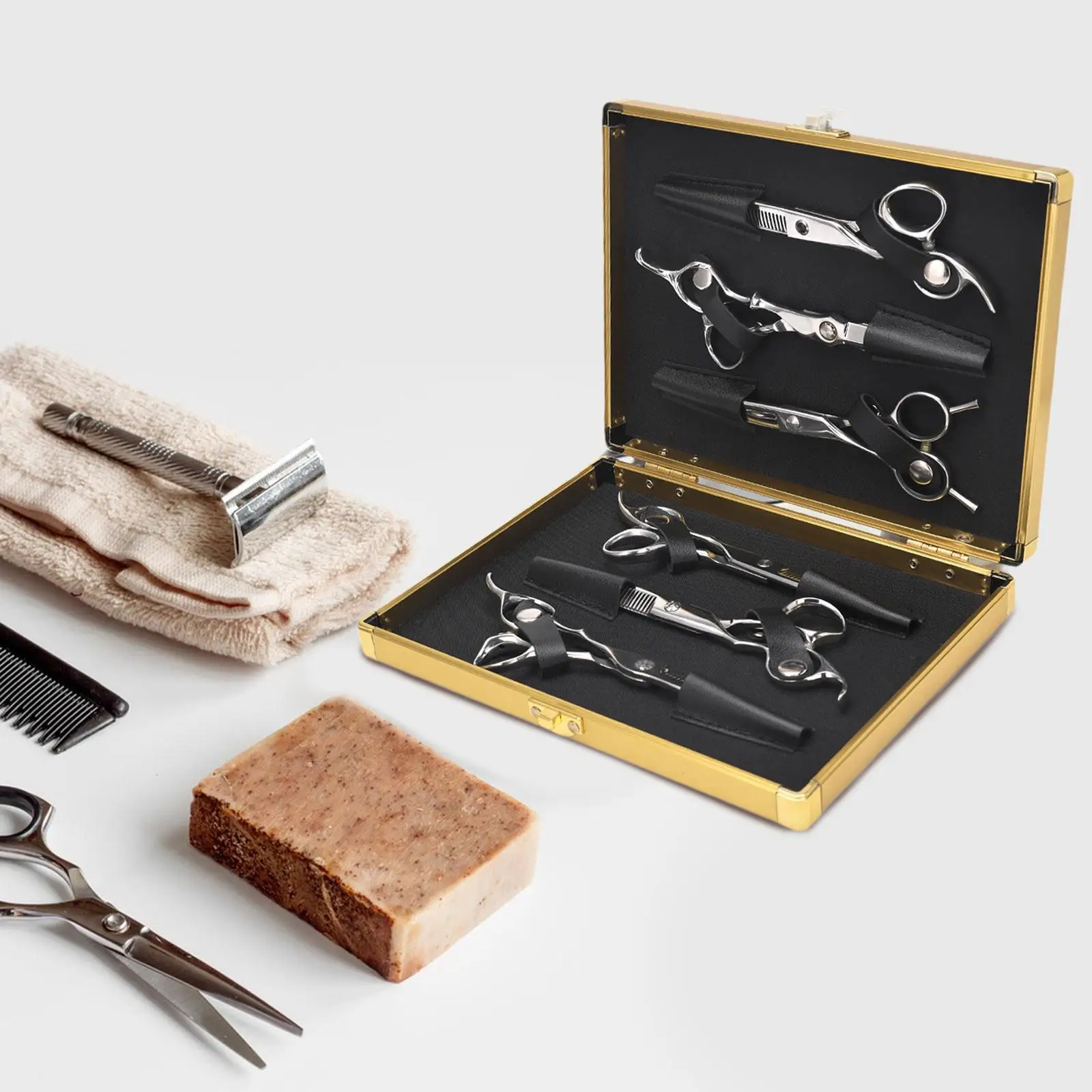 Salon Barber Hair Tools Travel Bag Box Hair Cutting Shears Organizer Box