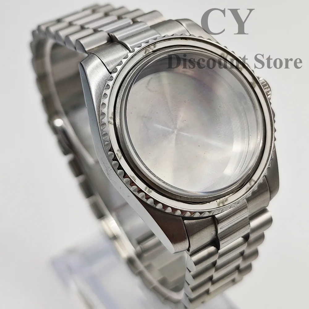 RICHUS NH35 Watch Case 36mm Silver Stainless Steel Watch Case Sapphire Glass fit NH35 NH36 ETA2824 2836 Miyota8215 DG Movement