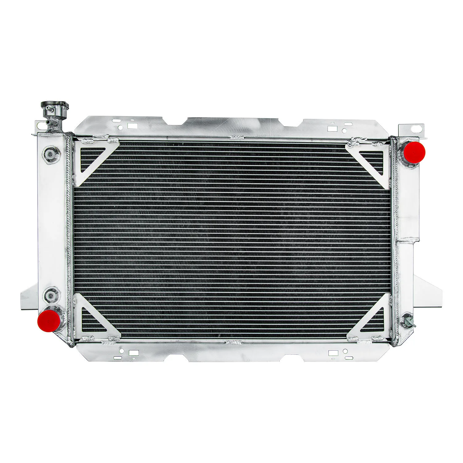 

GTGMOTO 4 Row Aluminum Radiator for 1985-1997 F150 F250 F350 5.8L 5.0L V8 Truck
