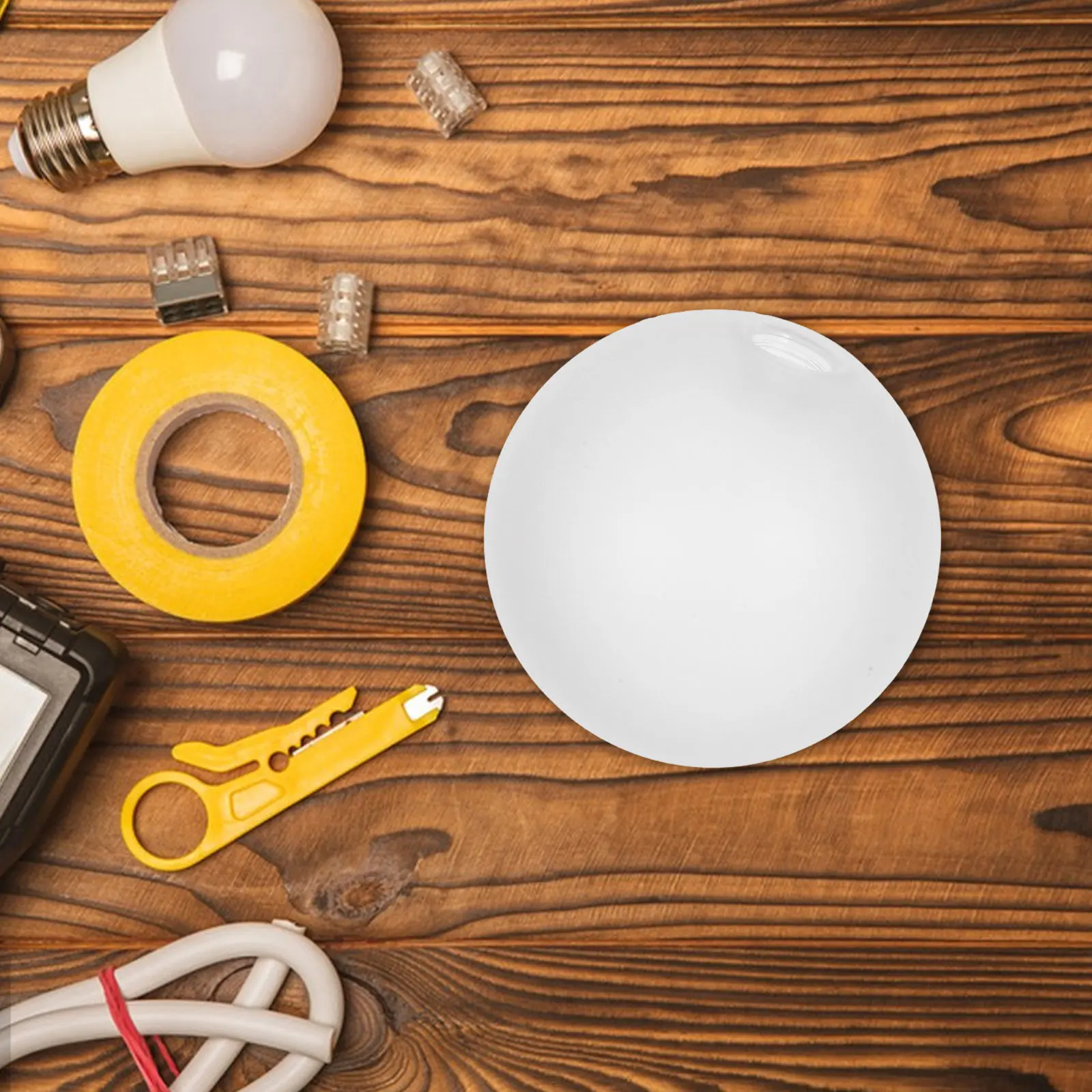 

Стеклянный плафон-шар с матовым покрытием, круглый дизайн, для подвесных светильников, цоколь G9, простая установка, для дома, гостиной, столовой