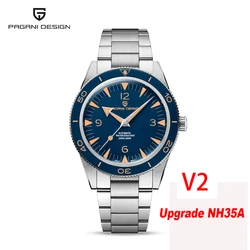 PAGANI DESIGN NH35A 2023 Business Automatic Men Mechanical Watches 200m Waterproof Sapphire Ceramic Diving Stainless Steel Clock