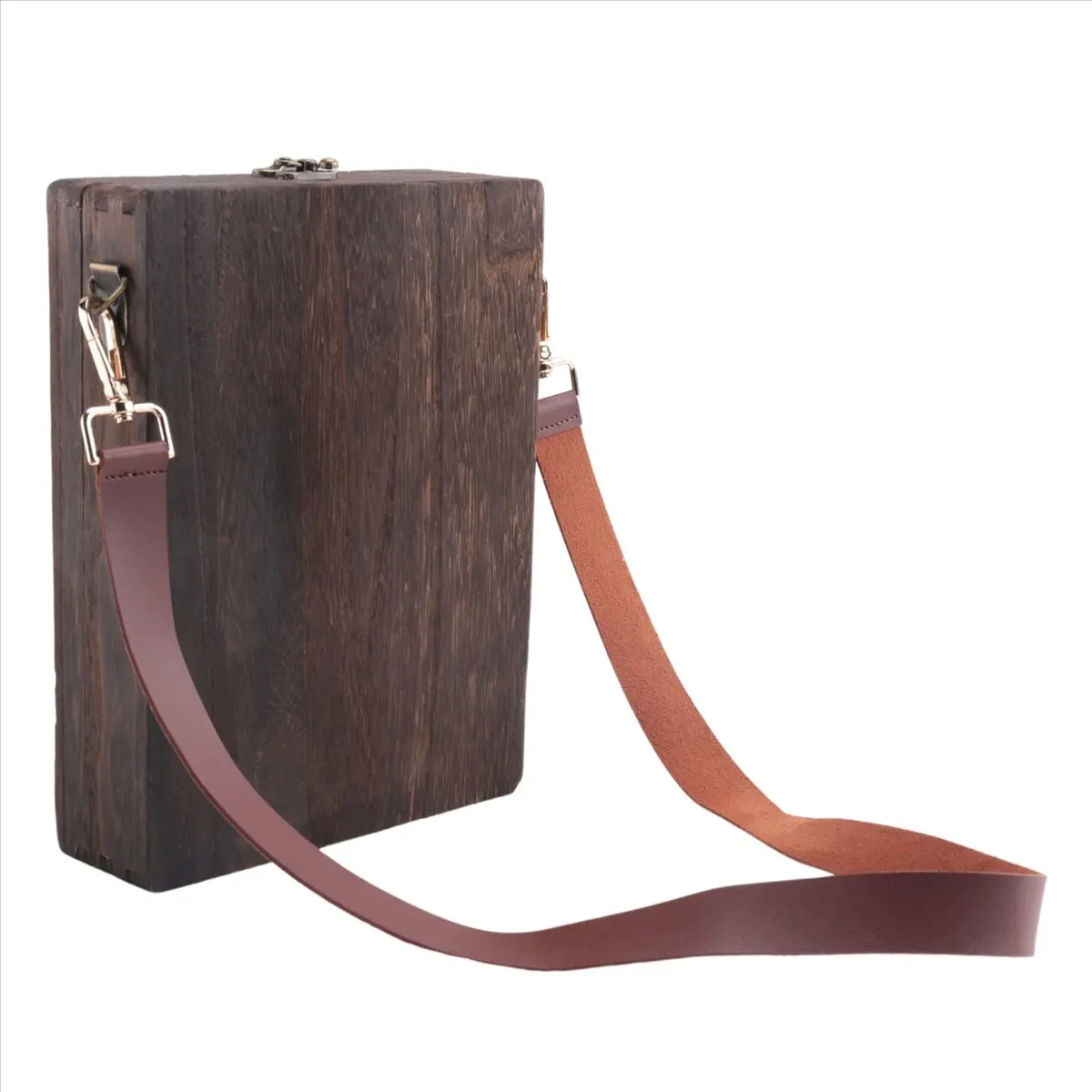 ABQR écrivains messager boîte en bois A5 en bois rétro tendance sac à bandoulière mallette extérieure fournitures d'art boîte décor à la maison Art sacs à main