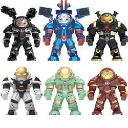 2024 Superhero Iron Hulkbuster Building Blocks Mini Action Figures Marvel Avengers Iron Man War Machine Dolls Model Toy Kid Gift