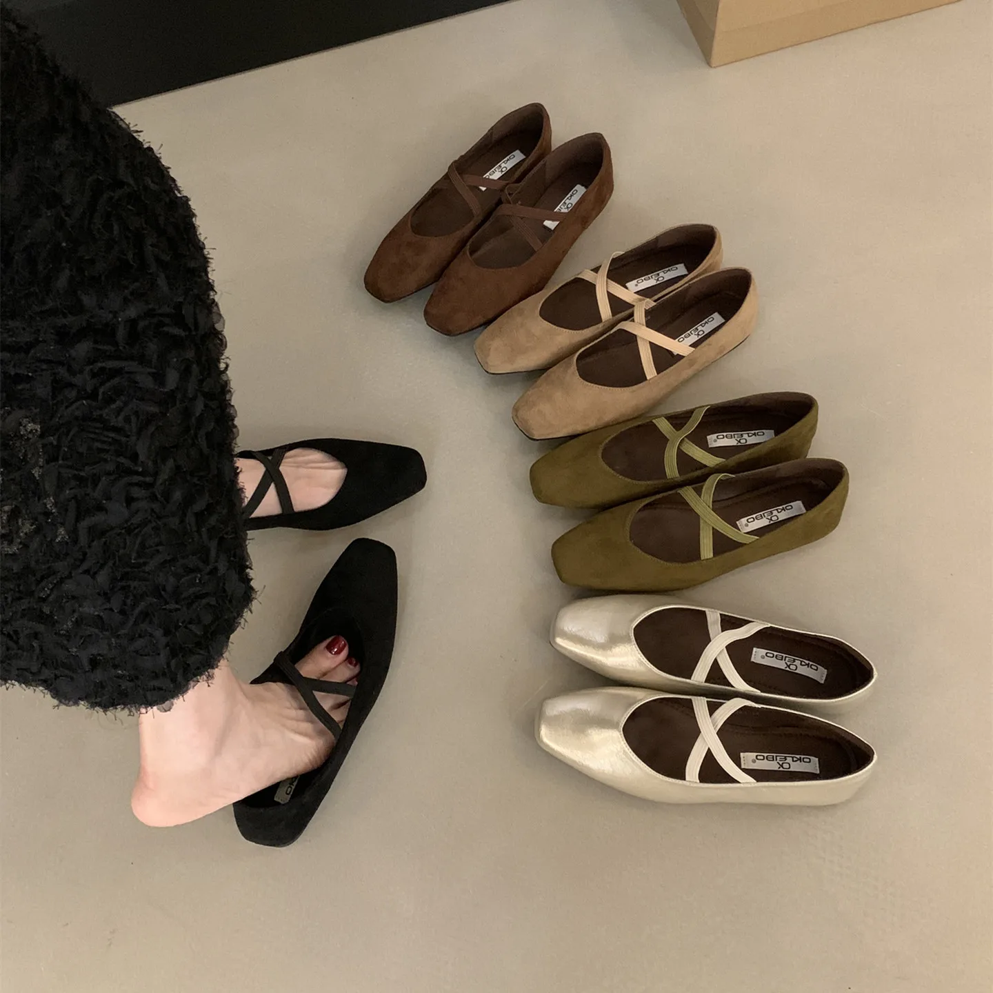 

Bailamos/Новые женские туфли на плоской подошве, женские повседневные балетки без шнуровки с круглым носком, мягкие кожаные туфли Eelgant Dress