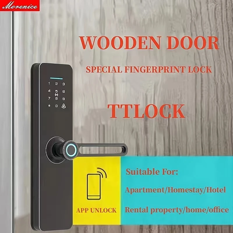 TTLOCK With Biometric Fingerprint/IC Card/Password/Key Unlock/Temporary Passwor/USB Emergency