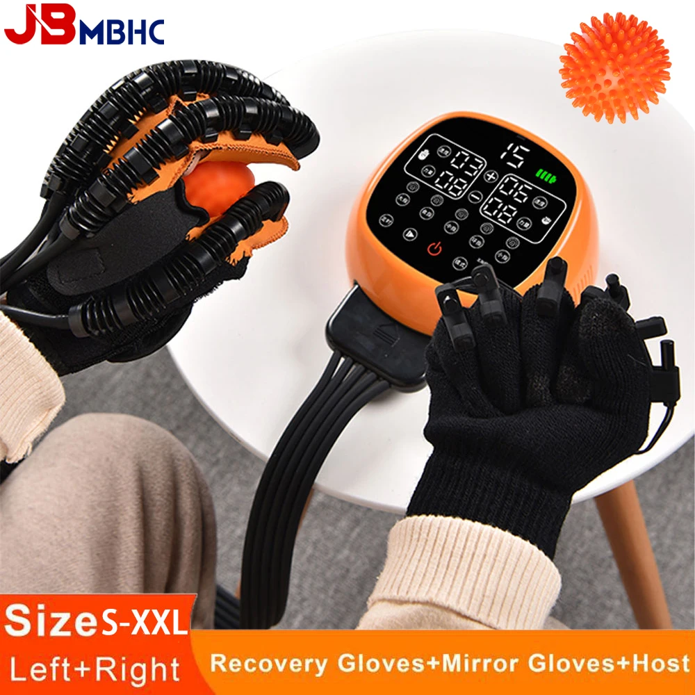 

Hand Function Rehabilitation Robot Gloves for Stroke Recovery Chargeable Finger Strength Workout Trainer for Hemiplegia Patient