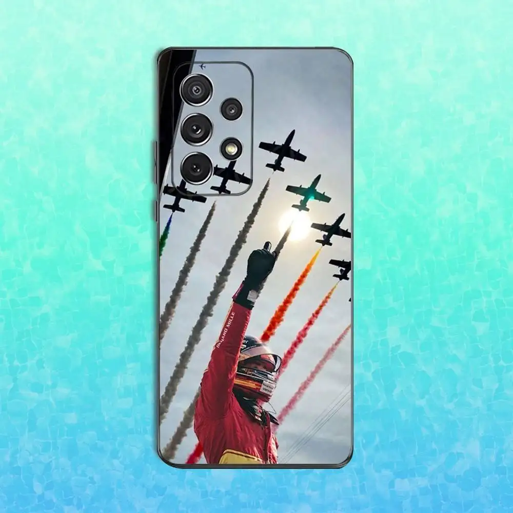 Casing Ponsel F1 C-Charles L-Leclerc-16 untuk Samsung S25,S24,S23,S22,S21,S20,S10,Ultra,Plus,Lite,FE, Sampul Hitam Silikon Lembut