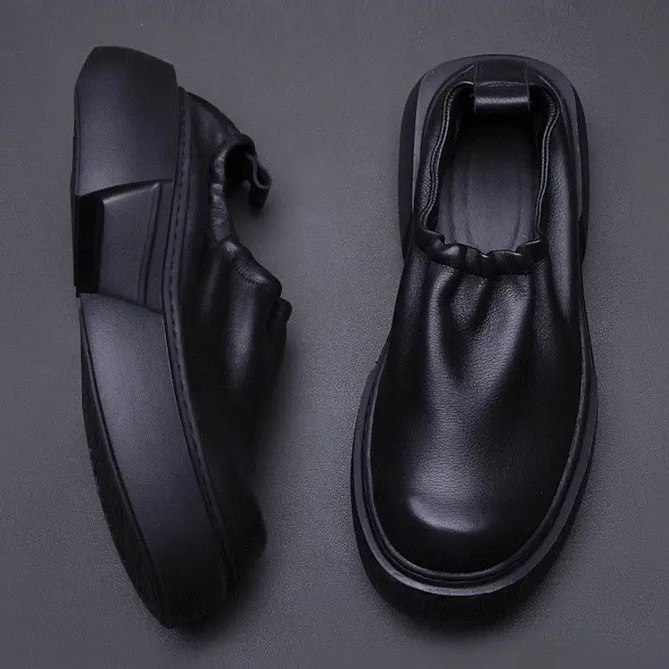 

Men's 2026 new autumn set foot men's shoes fashion shoes lazy casual height increasing loafers